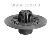 Воронка з листоуловлювачем,  з притискним фланцем з нержавіючої сталі